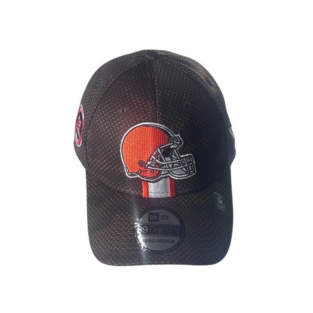 New Era Cleveland Browns NFL 39THIRTY Stretch Fit Hat Brown S/M 60548535 NEW